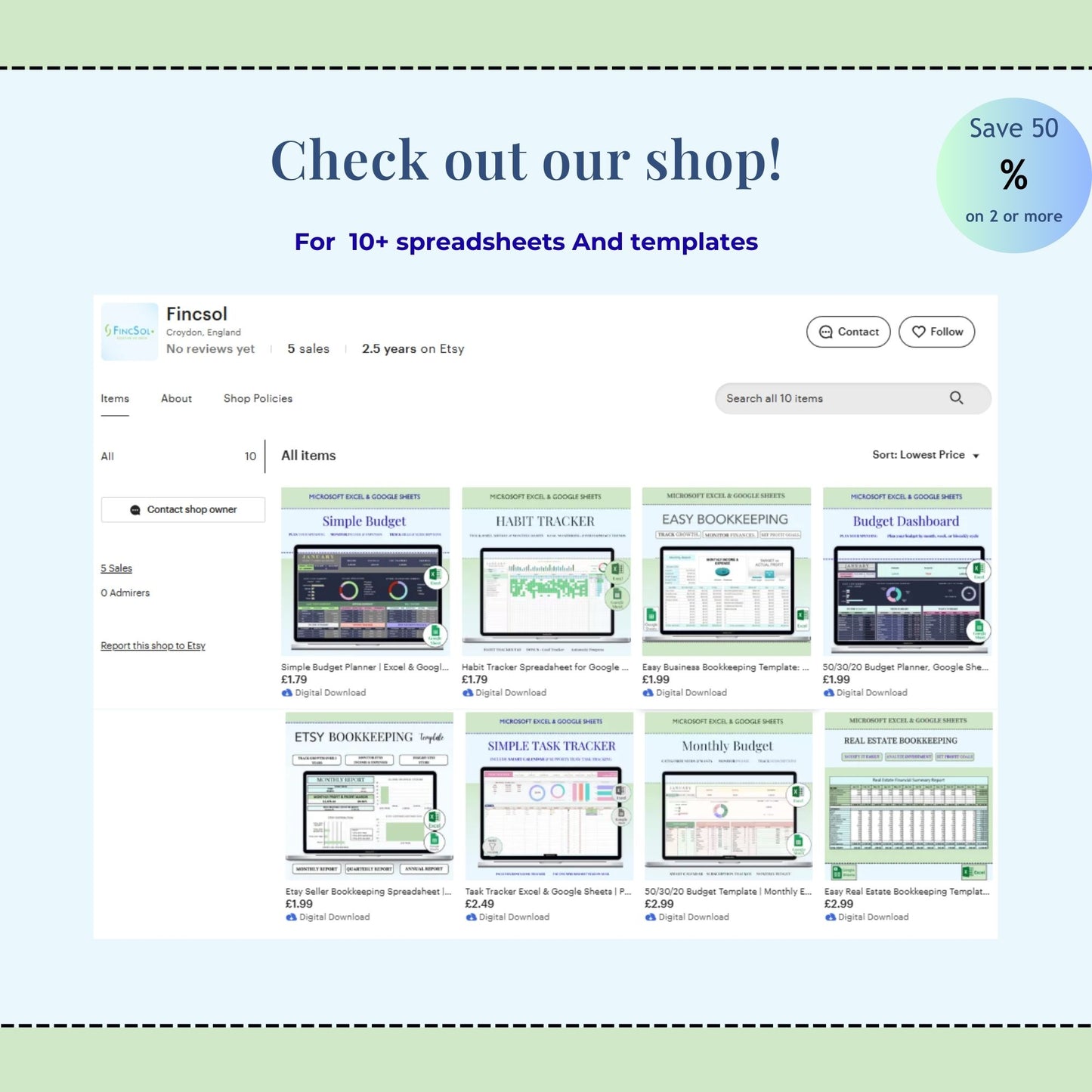 Automated Annual & Monthly Budget Template | Excel & Sheets