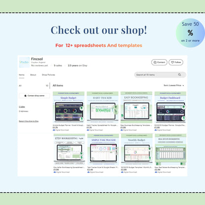 Sinking Funds Tracker Spreadsheet Excel Budget Template | Google Sheets Savings Tracker Personal Finance Planner | Cash Savings Spreadsheet