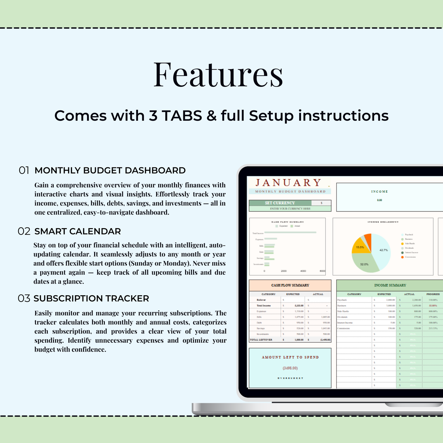Easy Monthly Budget Template: Excel & Google Sheets