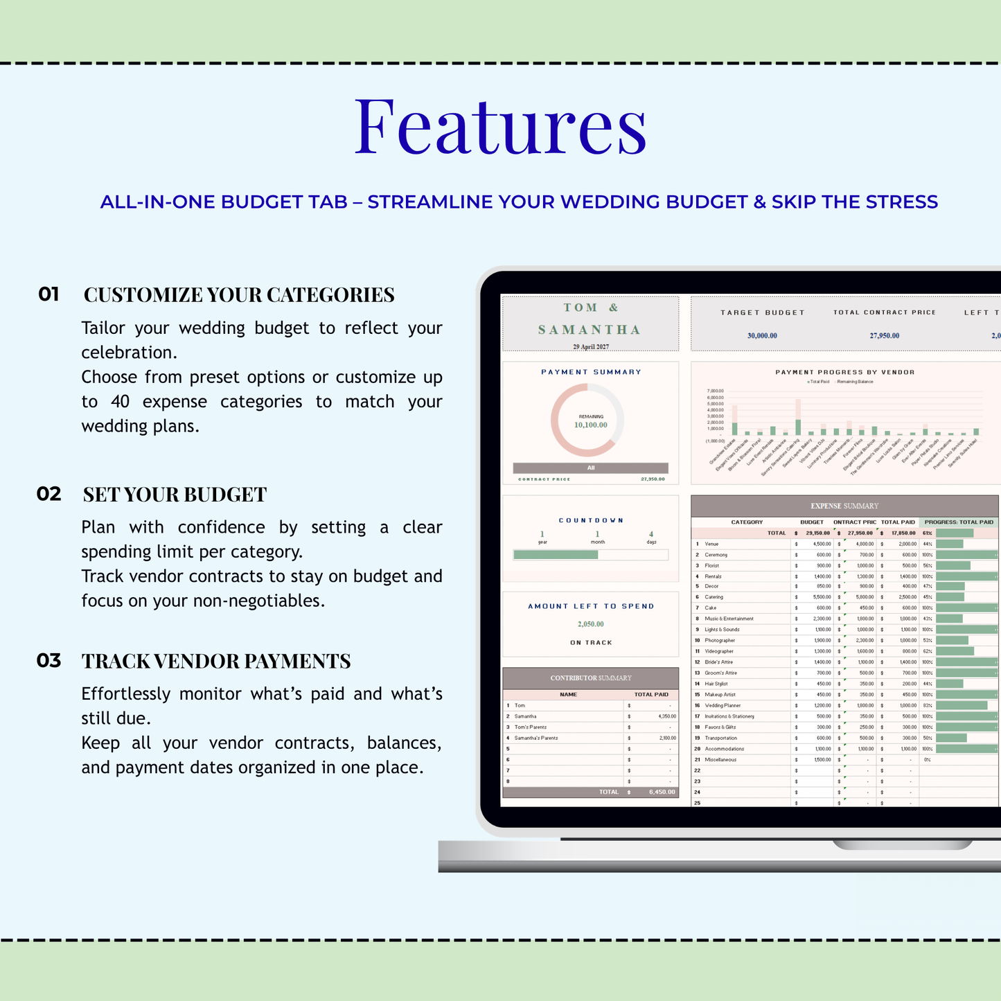 Wedding Budget Planner Spreadsheet Google Sheets | Excel Wedding Budget Tracker | Wedding Finance & Cost Tracking Expenses | Bride Budget