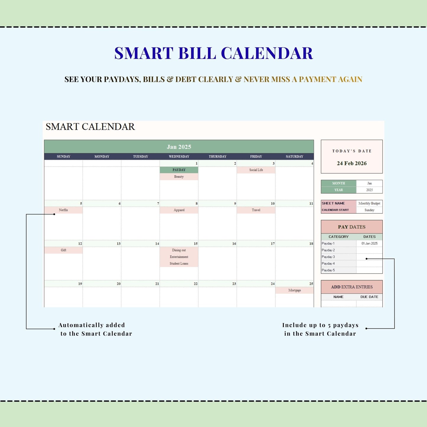 50/30/20 & 70/20/10 Budget Template for Excel & Google Sheets