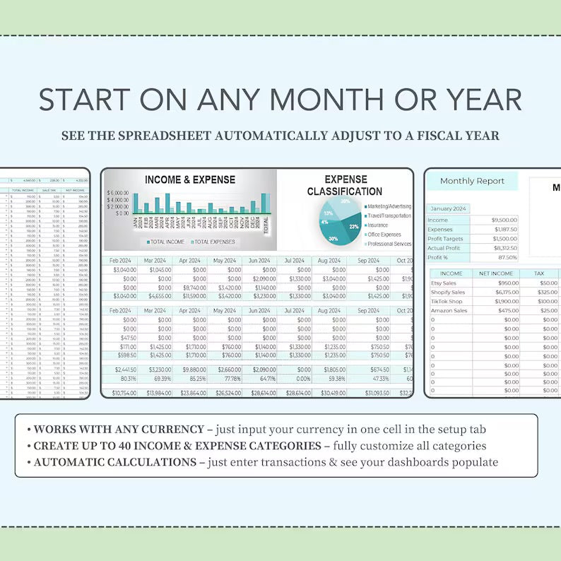 Simple Small Business Bookkeeping Template Excel Spreadsheet Bookkeeping Accounting Template Income and Expense Tracker Business Planner