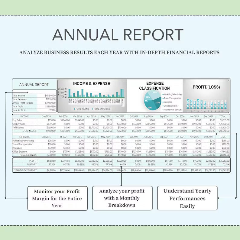 Simple Small Business Bookkeeping Template Excel Spreadsheet Bookkeeping Accounting Template Income and Expense Tracker Business Planner