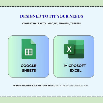 50/30/20 & 70/20/10 Budget Template for Excel & Google Sheets