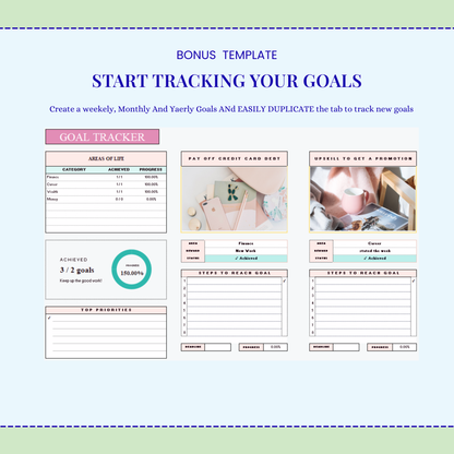Task Tracker & Work Planner | Excel & Google Sheets Template