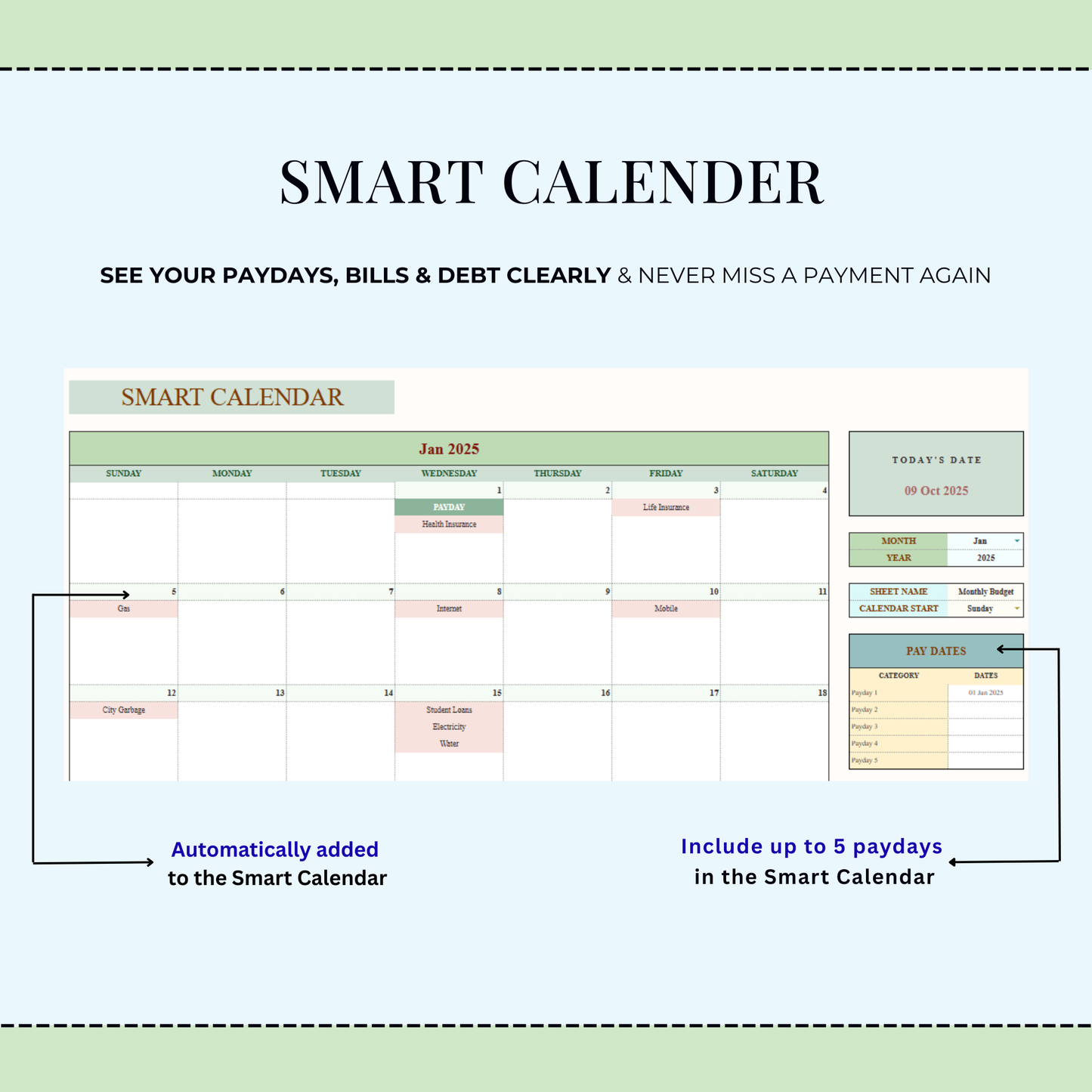 Easy Monthly Budget Template: Excel & Google Sheets