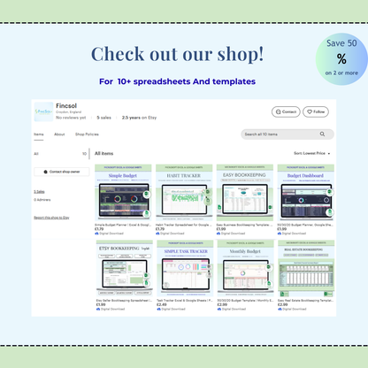 Inventory Management Template for Small Business | Excel & Sheets
