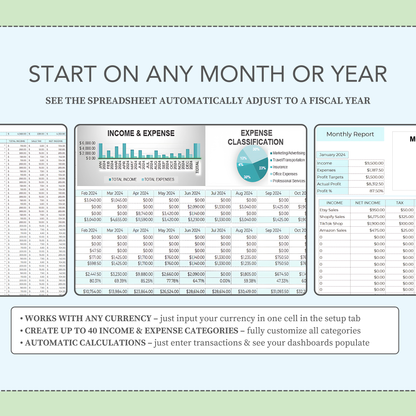 Easy Business Bookkeeping Template: Excel & Google Sheets