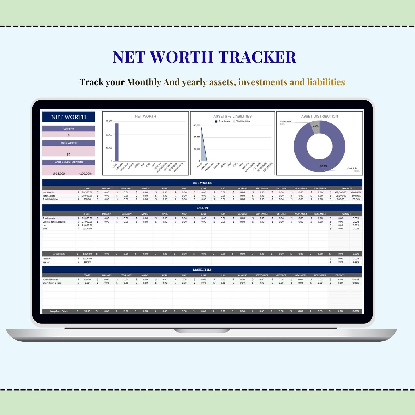 Sinking Funds Tracker Spreadsheet Excel Budget Template | Google Sheets Savings Tracker Personal Finance Planner | Cash Savings Spreadsheet