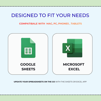 Excel Income and Expense Tracker | Google Sheets Monthly Expenses Spreadsheet | Profit and Loss Bookkeeping Template | Financial Planner